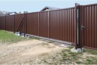 Ворота откатные Estet 2,0х3,5 GrandLine ГрандЛайн (RAL 8017)