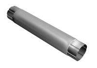 Труба соединительная круглая 1м GL PU 125/90 мм ме