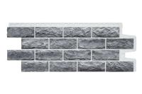 Фасадная панель GL Колотый камень Design Plus (Гранит с Белым швом)