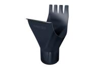 Воронка желоба GL PU 125/90 мм металлическая (RAL 7024)